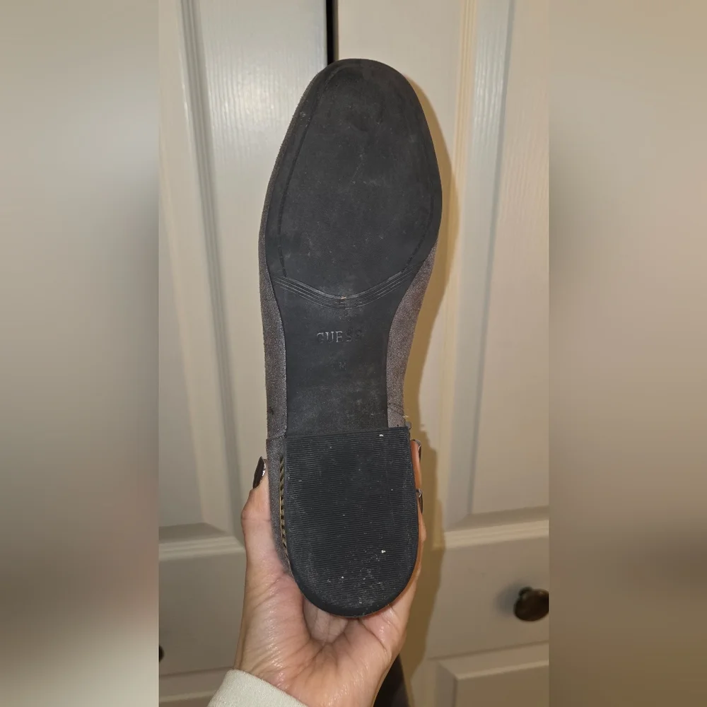 Gray Suede Over-the-Knee Boots - Picture 5 of 6